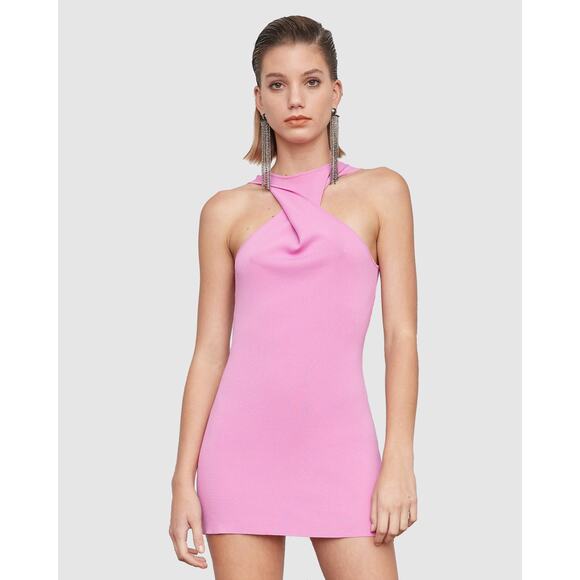 Atoir Revolve Whitehaven Knit Mini Dress Pink Small 4 - Picture 1 of 9